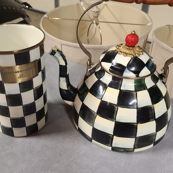 MacKenzie-Childs Other - Tea Kettle & Utensil Holder